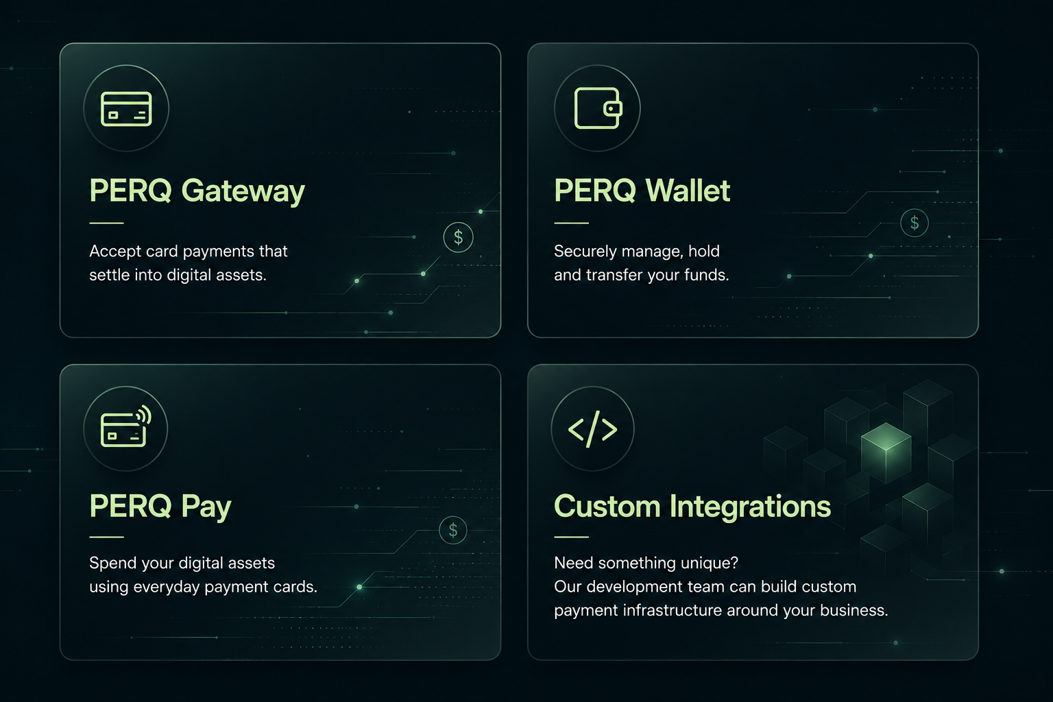 Future tech finance UI layout